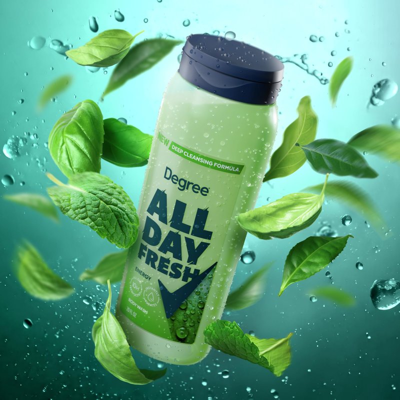 Degree All Day Fresh Body Wash Fresh Energy Deep Cleansing 20 FO