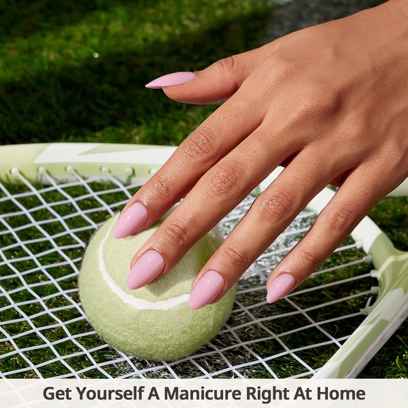 BTArtbox Soft Gel Press on Nails Short Oval, Pure Color