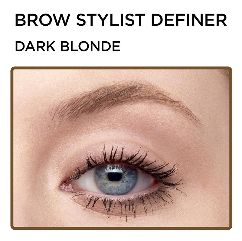 L'Oreal Paris Brow Stylist Definer Waterproof Eyebrow Pencil - Ultra-Fine Mechanical, Dark Blonde, 0.003 Oz