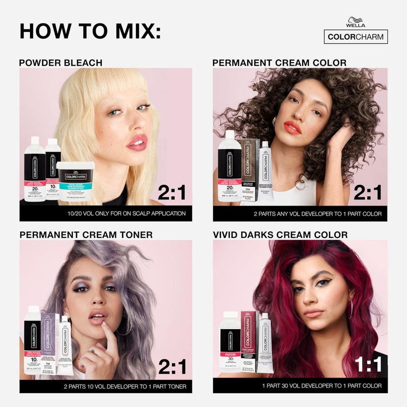 COLORCHARM Cream Hair Color Developer | 10 Volume | For Optimal Gray Blending and Rich Multi-Dimensional End Results | 7.8 Fl Oz (Pack of 1)