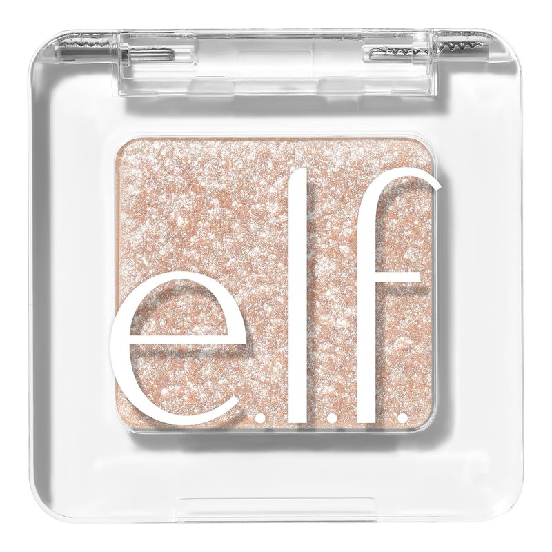 e.l.f. Fine As Fleck Glitter Eyeshadow - Long-Lasting Sheer Makeup with Shimmer Finish | Vegan & Cruelty-Free, White Hot