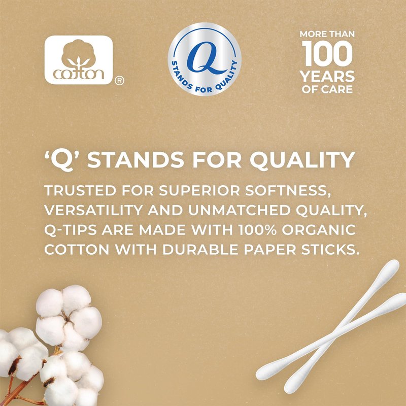 Q-tips Organic Cotton Swabs, Travel-Size 10-Pack – Household Essentials, Beauty & Personal Care, 30 Ct Ea