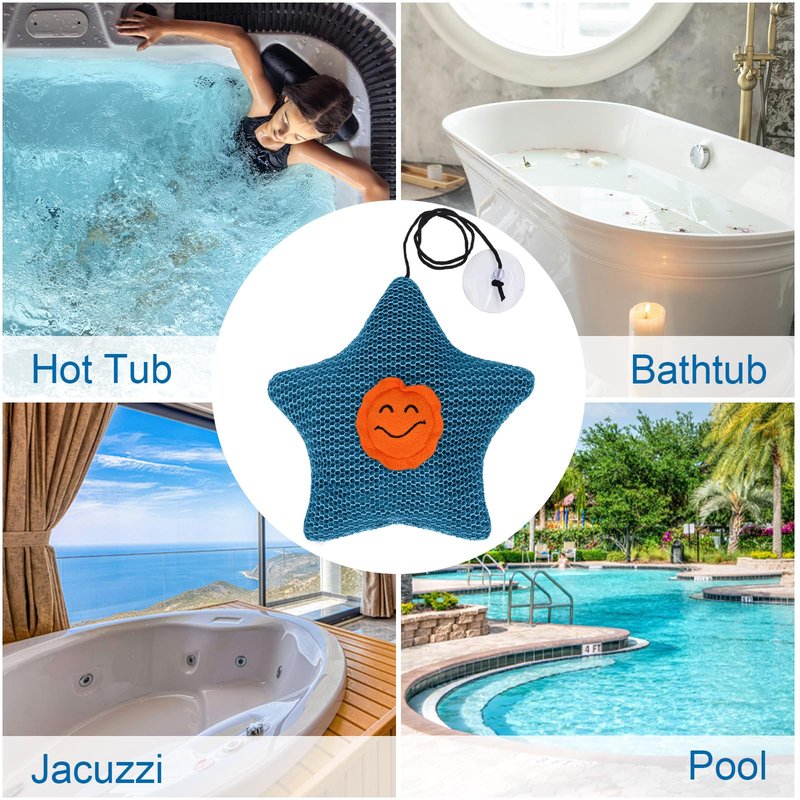 outtip Hot Tub Scum Absorber - 2 Pack Oil Absorbing Hot Tub Floating Sponge Cleaner Absorber, Keeps Water Clear, Reusable Pool Scum Absorber Hot Tub Spa Accessories