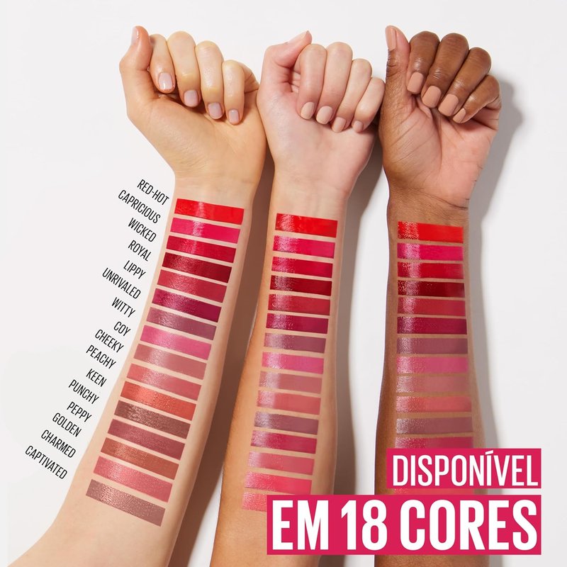 Maybelline Super Stay Vinyl Ink Liquid Lipcolor - Highly Pigmented & Longwearing Shine | Coy Rose Mauve, 0.14 fl oz