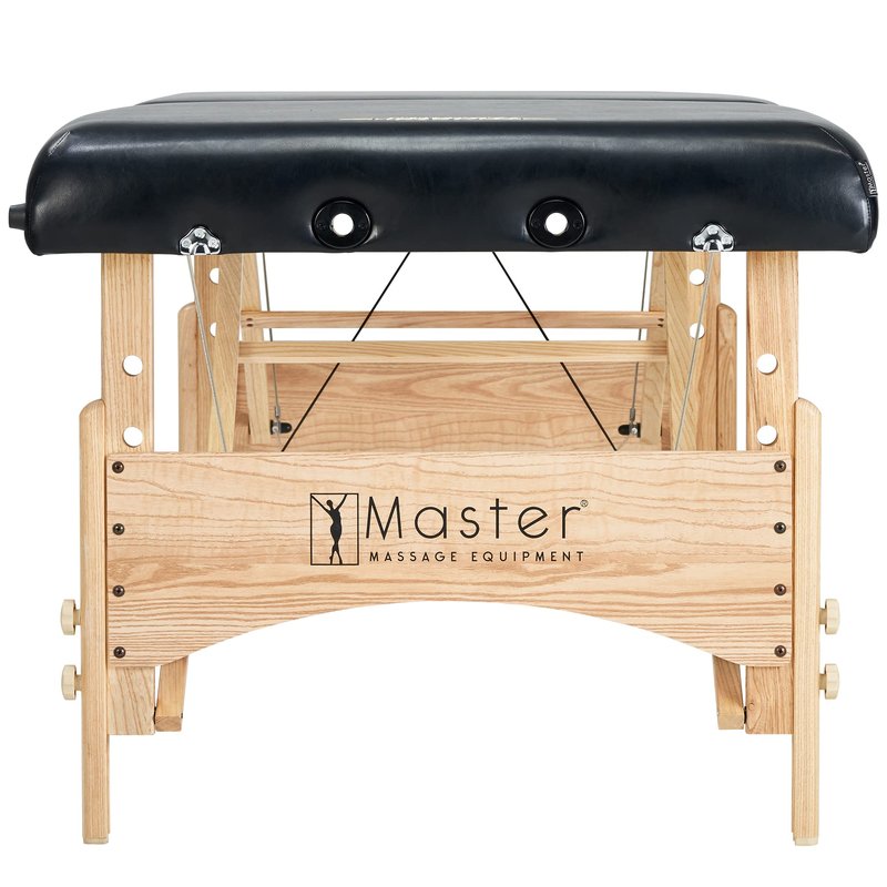 Master Massage Gibraltar Olympic LX Portable Massage Table Extra Wide for Larger Clients - Supports Weight Up to 800lbs - Tattoo Spa Salon Facial Beauty Bed, Lash Tables, 32" Width, Black