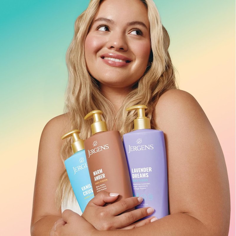 Jergens Shea Fusion Body Lotion - Vanilla Crush Moisturizer with Shea Butter & Vitamin E | 14 fl oz