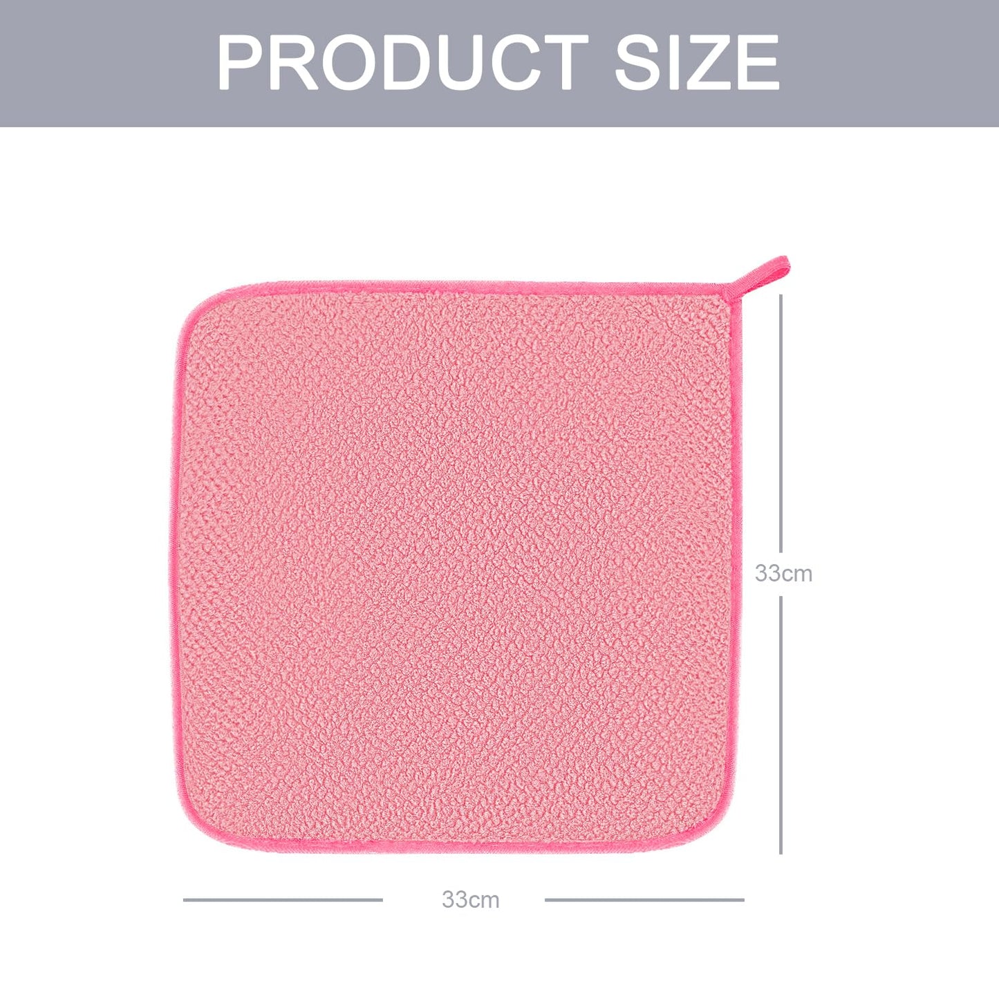 MaopaoBeauty 6 Pack Washcloth Towels Set, Waffle Hand Towels Set, Microfiber Super Soft Highly Absorbent, Sturdy Quick Drying Towels for Bathroom, Gym, Sports, Yoga, Hot Pink