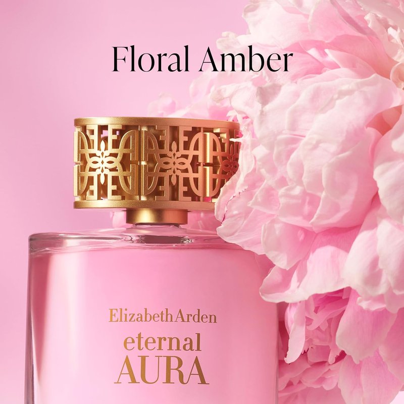 Elizabeth Arden Eternal Aura Eau de Parfum, Perfume for Women with Notes of Pink Pepper, Magnolia, and Sandalwood - Floral & Amber Women's Perfume for Her