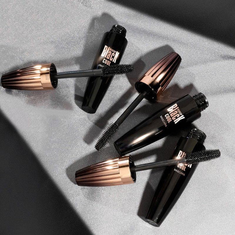 MOLAKS 4D Silk Fiber Black Mascara, Volume & Length Lengthening Curling, Waterproof Smudge-Proof Tubing Mascara, Natural Lash Extension Look