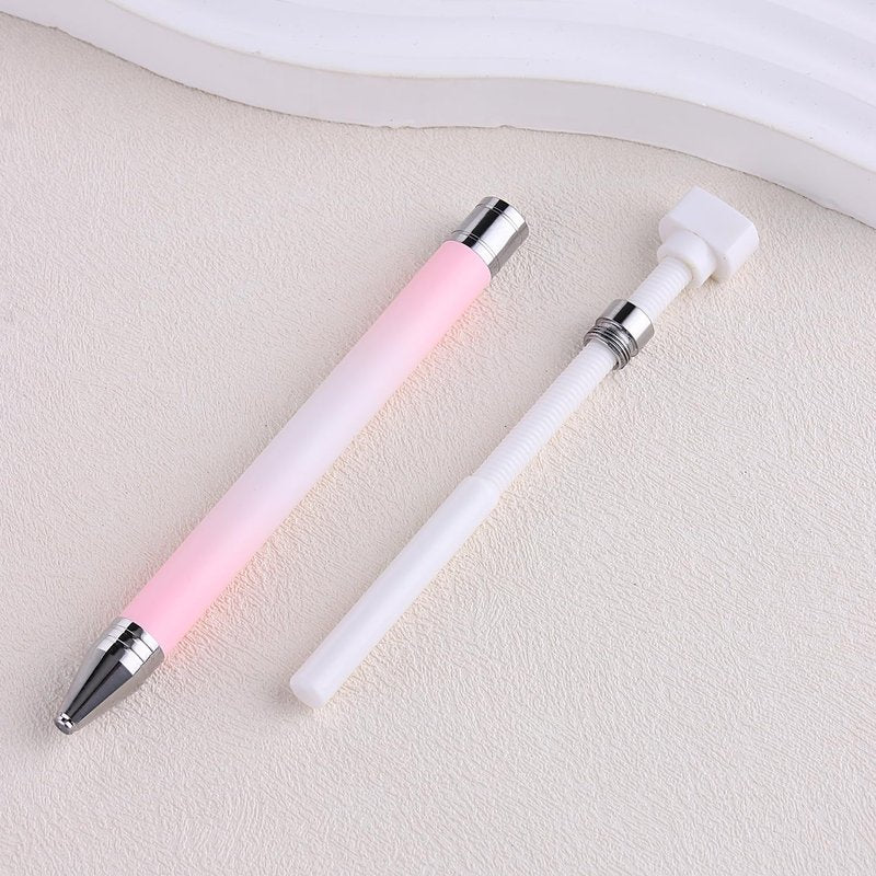 Rhinestone Picker Tool Kit - 7PCS Wax Pencil, Diamond Gem Applicator, Tweezers & Sorting Tray for Nail Art | DIY Manicure Supplies