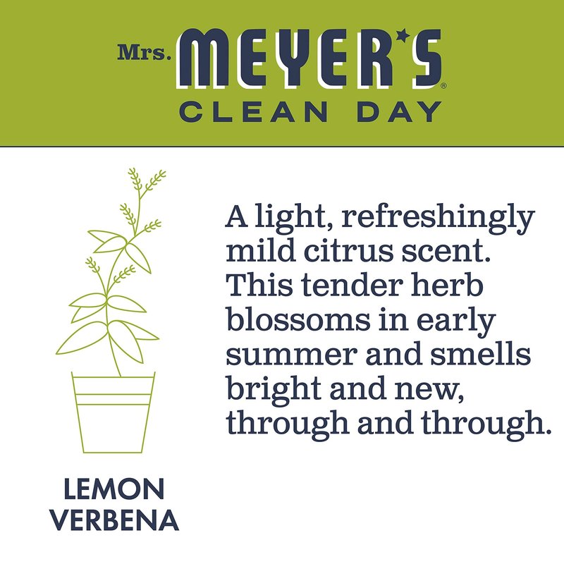 Hydrating Hand Soap Refill in Refreshing Lemon Verbena Scent for any Soap Dispenser for Bathroom & Kitchen Liquid Soap w/ Essential Oils for Hand Wash Products, 33 Fl OZ Per Bottle, 5 Bottles