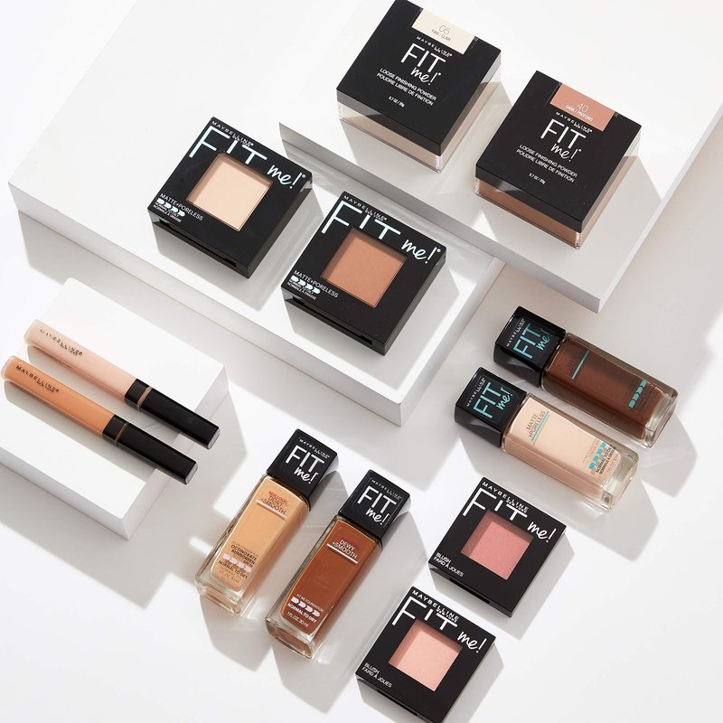 Maybelline Fit Me Matte + Poreless Liquid Foundation Makeup, Toffee, 2 COUNT Oil-Free Foundation