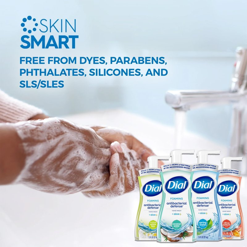 Dial Complete Foaming Anti-Bacterial Hand Wash Variety 4-Pack - Assorted Scents. 7.5 Oz Each