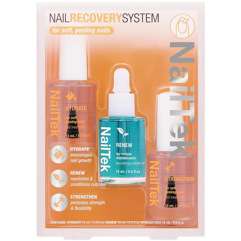 Nail Recovery Kit - Repair Damaged Nails, Hydrate & Strengthen Treatment | 0.5 Fl Oz Each