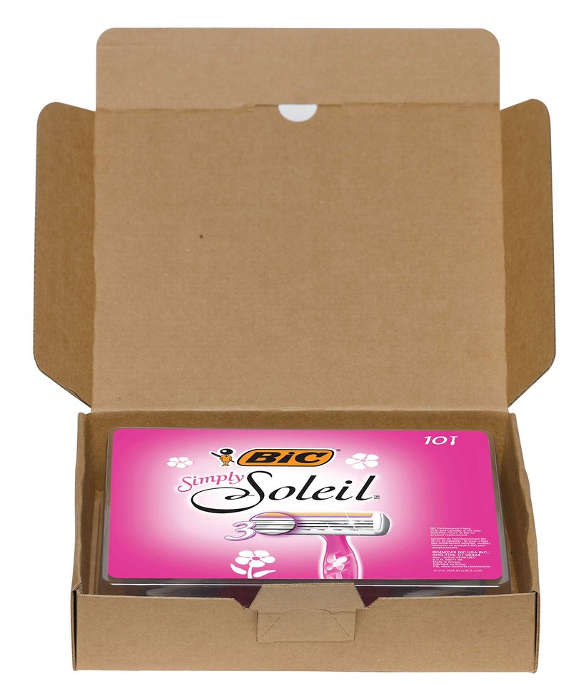 BIC Soleil Simply Smooth Women's Disposable Razors, 3 Blades With Moisture Strip For a Silky Smooth Shave, 10 Piece Razor Set