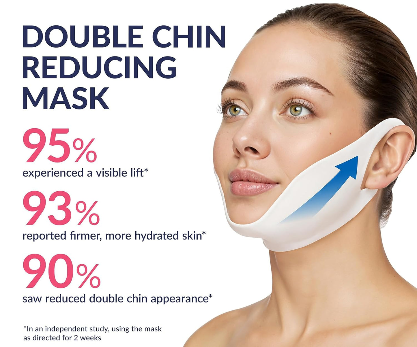 Stylia V Line Lifting Collagen Mask - Firm & Contour Jawline - Hyaluronic Acid & Aloe - 10 Pack
