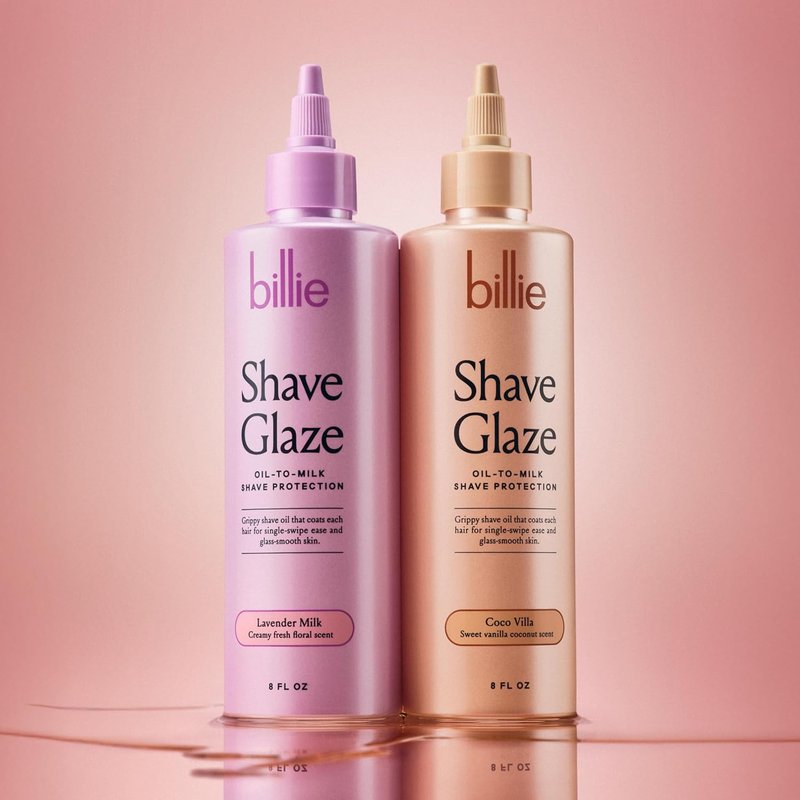 Billie Shave Glaze - Shaving Oil for Smooth Skin - Coco Villa Scent - 8oz Bottle