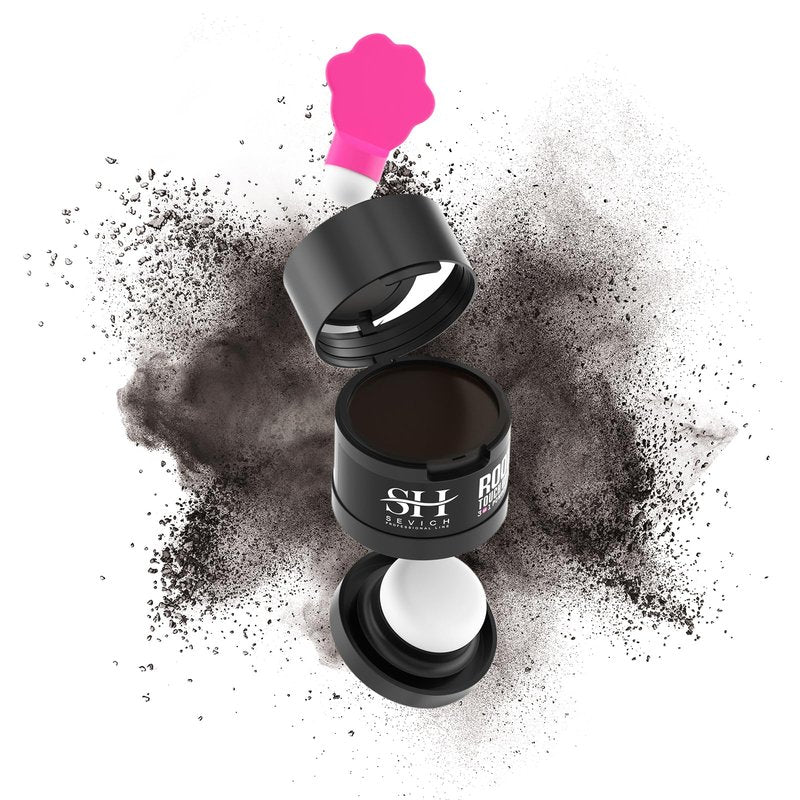 Sevich Hairline Powder 2.0, Instantly Conceals Hair Loss, Root Touch up Powder, Hair Shadow Toppers for Women & Men Thinning Gray Hair, Windproof & Sweatproof, 48H Makeup Lasting, Dark Brown