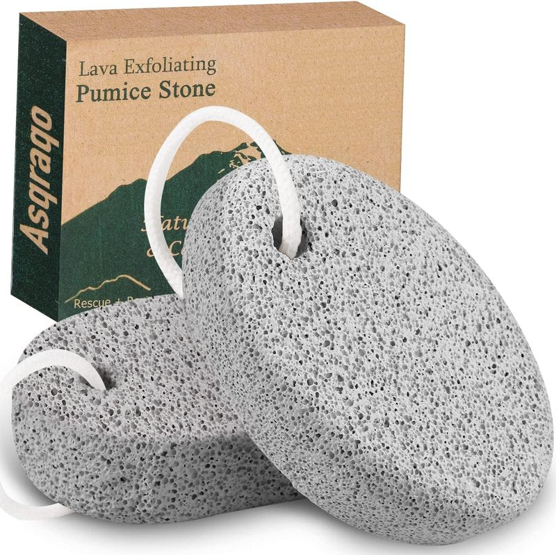 Natural Pumice Stone Set - Effective Callus Remover for Feet & Hands | Exfoliating Pedicure Tools (2PCS)