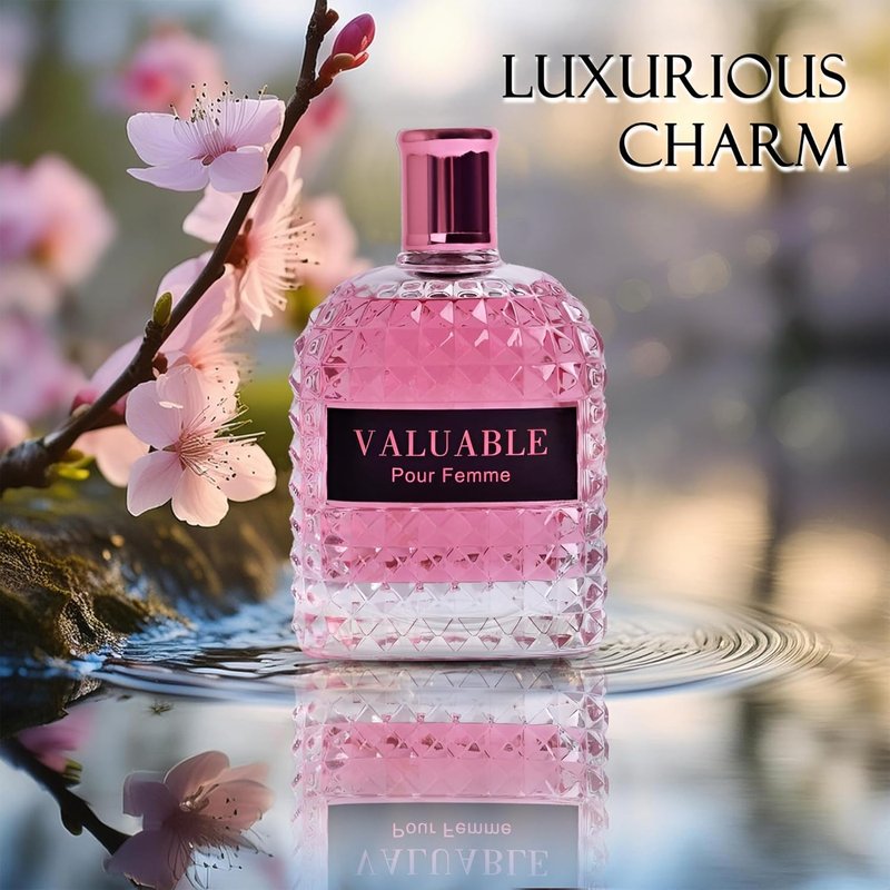 A CENTER 4PCS Perfume Set for Women - Floral Fragrance Gift Set with Vanilla,Sweet Fruity, Eau De Parfume| 3.4 Fl Oz Each Women's Cologne(Valentine Milano/Rose/Green,Valuable)