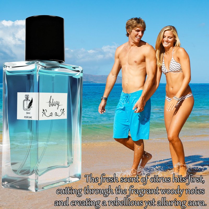 JPM Pheromone Cologne for Men - Eau de Parfum - with Citrus, Leather, Tobacco Flower - Intense & Seductive Scent for Date Night, Lasting Formal Daily Fragrance, 50ml/1.69fl oz