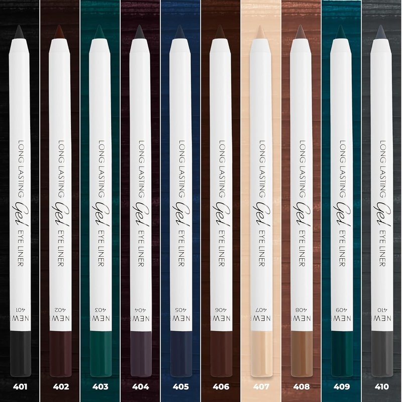 Lamel No Smudge Gel Eyeliner - Waterproof Pencil for 10-Hour Wear | Lagoon Shade, Vegan & Sweat-Proof