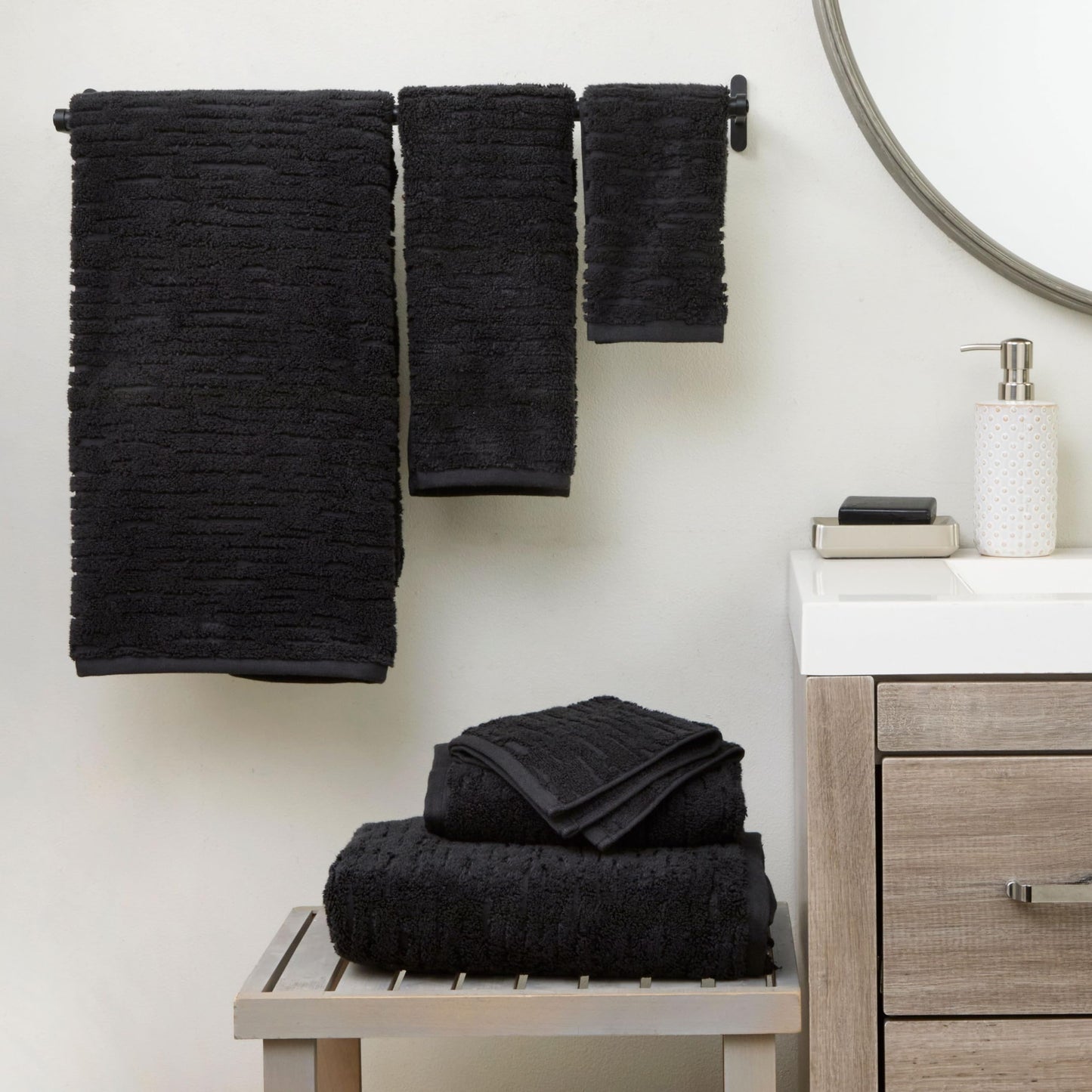 SKL Home CloudSoft 100% Cotton Luxury Bath Towel, 600 GSM, Ultra Plush & Absorbent, Slate