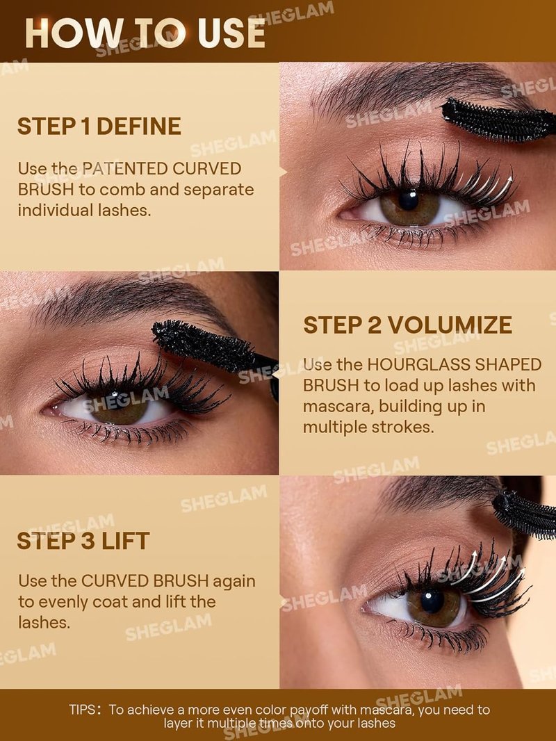 All-In-One 24K Multi-Effect Mascara - Long-Lasting Volume & Definition