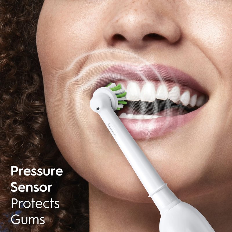 Oral-B Pro 1000 CrossAction Electric Toothbrush, Black and White, 2 Count