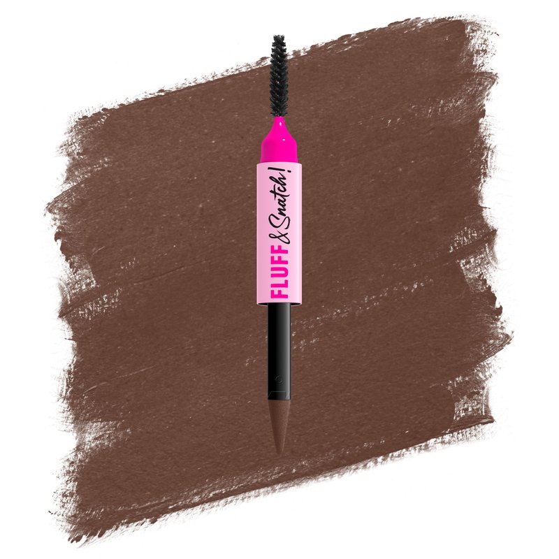 NYX PROFESSIONAL MAKEUP Fluff & Snatch Brow Powder Pen, Cream To Powder Eyebrow Pen For Soft, Defined Brows, Smudge and Transfer-Resistant Formula - Ash Brown