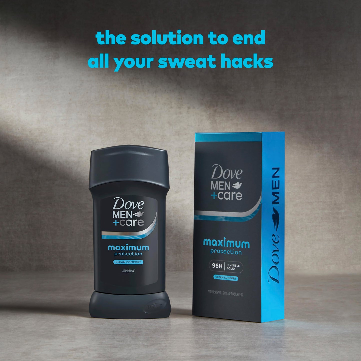 DOVE MEN + CARE Invisible Solid Stick Clean Comfort Maximum Protection Deodorant For Men 96-Hour Comfort 2.6 oz