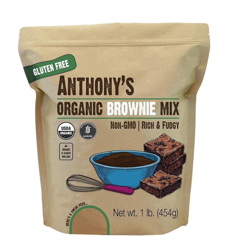 Organic Brownie Mix - Gluten Free, Dairy Free, Non-GMO | Rich & Fudgy 1 lb