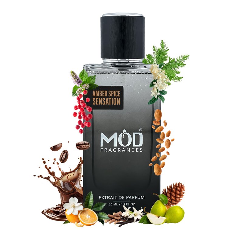Mod Fragrances Amber Spice Sensation Perfume For Women Inspired By Black Opium Perfume Long Lasting Amber Spice Fragrance Extrait De Parfum 50ml