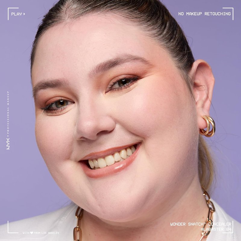 NYX Wonder Snatch Concealer - Brightening Full Coverage Makeup, 24HR Wear | Vegan & Cruelty-Free, Alabaster