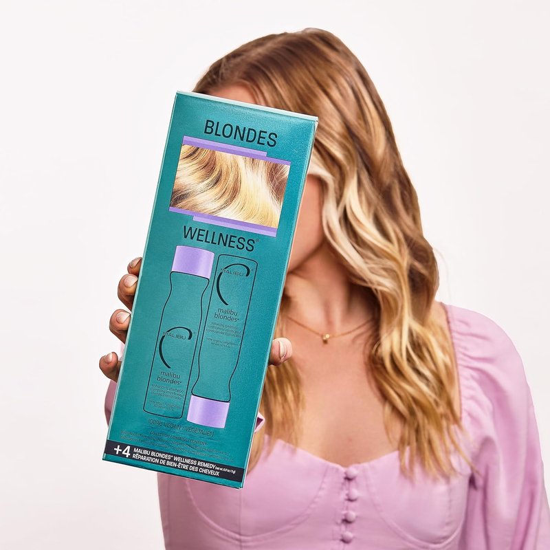 Malibu C Blonde Shampoo & Conditioner Set | Protects Color Vibrancy & Infuses Moisture - Sulfate-Free Hair Care