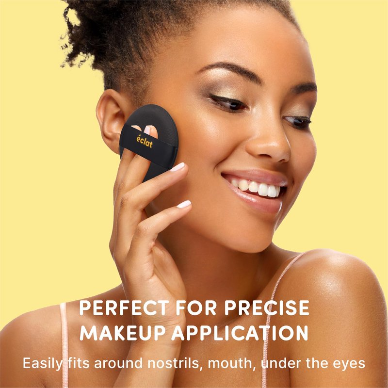 Éclat Makeup Sponge Set, 8 Pcs Air Cushion Puff, Latex-Free Blender Sponge Palette, Wet & Dry Use for Liquid, Powder, Cream Foundation, Soft Round & Teardrop Professional Beauty Blending Applicators