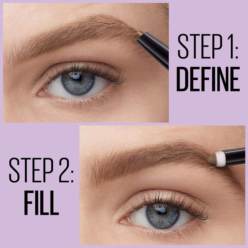 Maybelline 2-In-1 Eyebrow Pencil & Powder - Light Blonde, Easy Application