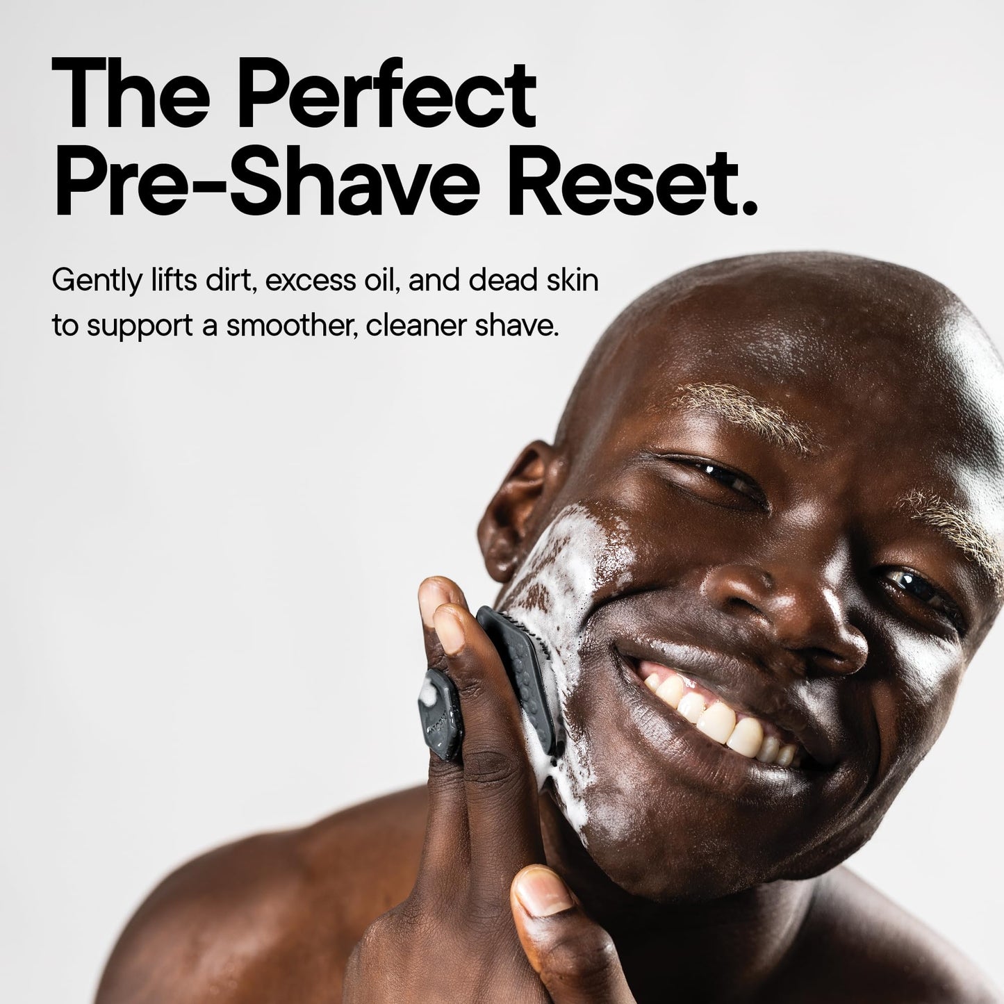 TOOLETRIES Premium Silicone Face Scrubber for Men & Women, Gentle Facial Cleansing Brush & Exfoliator, Deep Pore & Dead Skin Removal, Soft Touch Massager, Quick-Drying & Hygienic - Charcoal