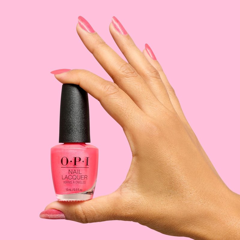 OPI Nail Lacquer - Chip Resistant Nail Polish | Fast Drying Crème, Shimmer & Glitter | Trip to the Brite Side