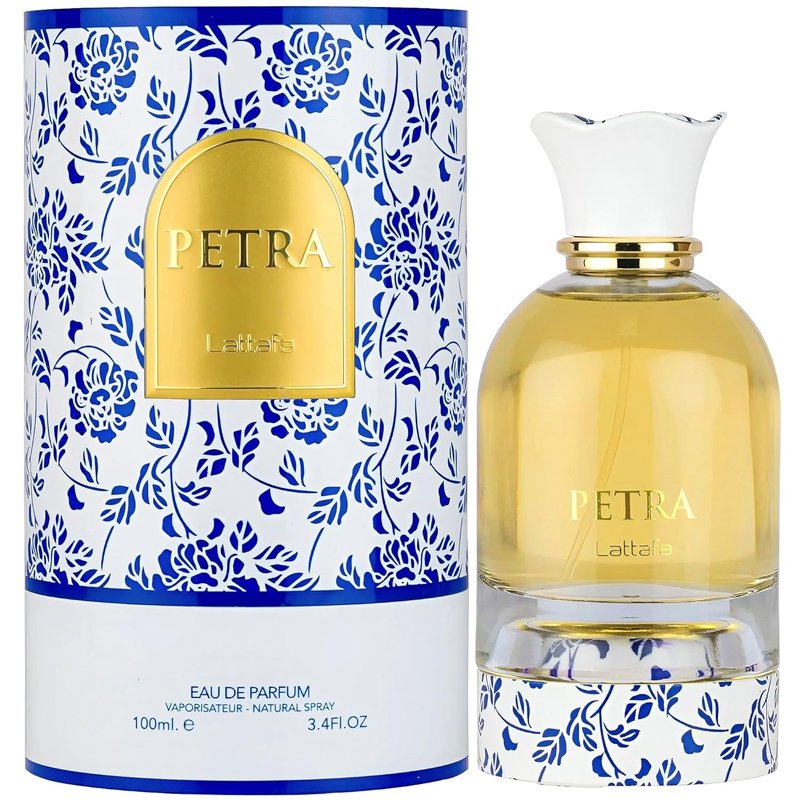 Lattafa Petra - Long-Lasting Unisex Eau de Parfum | Fruity, Gourmand, Floral, Musky - 3.4 Ounce