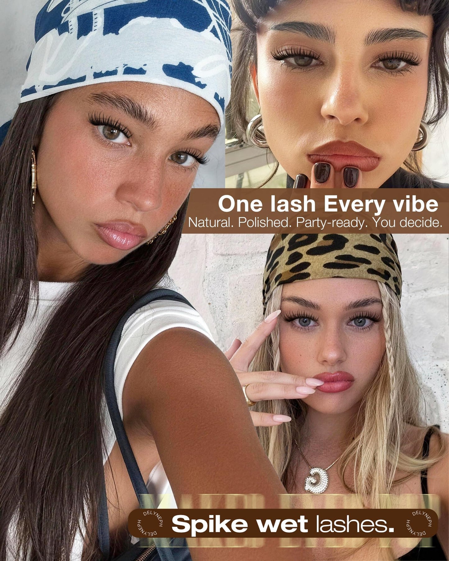 Wispy Lash Clusters Fairy Eyelash Clusters Wet Lash Clusters with Spikes Manga Cluster Eyelash Extensions CD Curl Natural 10-16mm Individual Lashes by Delyneph