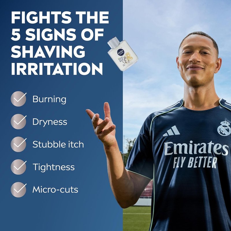NIVEA MEN Sensitive Post Shave Balm - Alcohol-Free with VitaminPro Complex | 3.3 Fl Oz Bottle