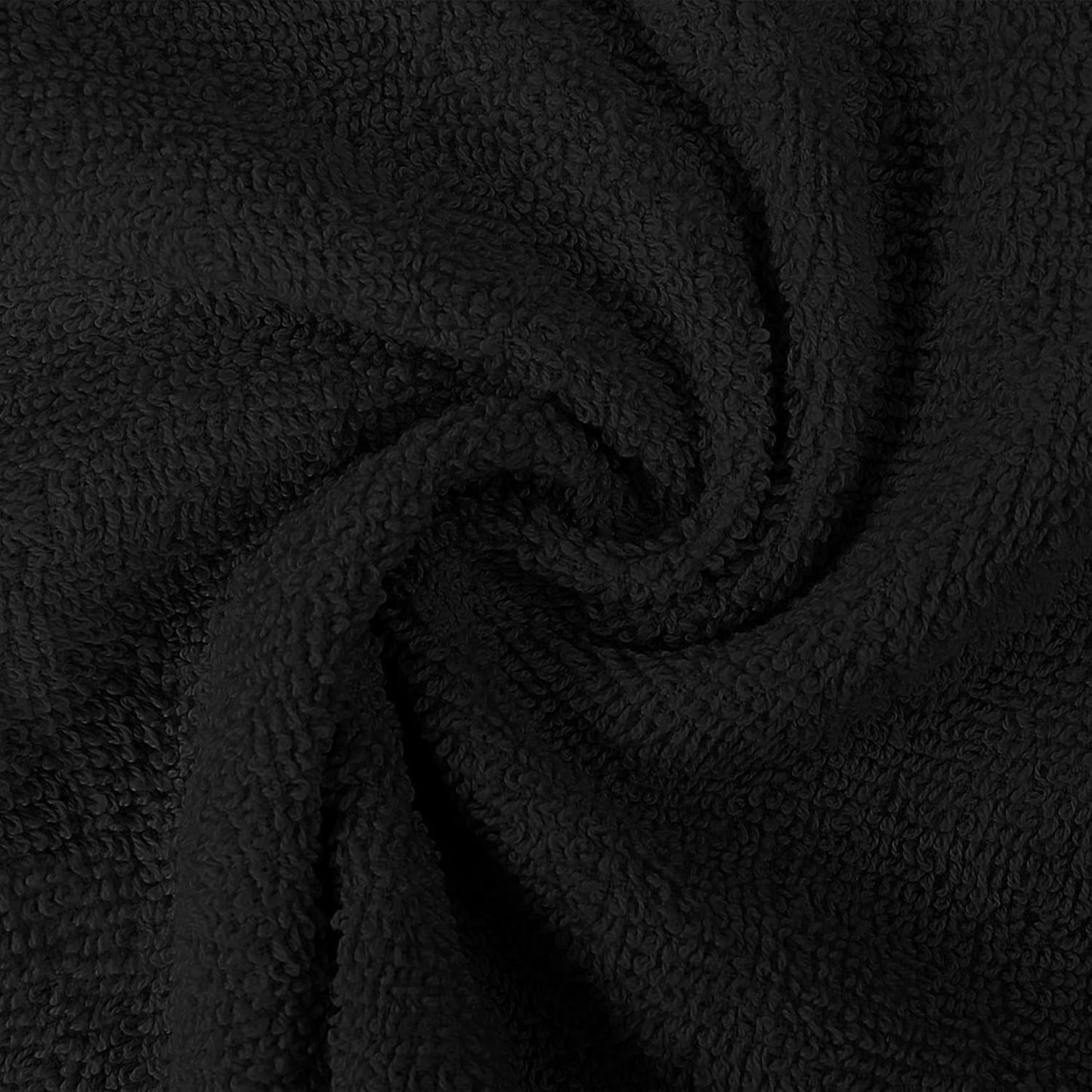 Utopia Towels Premium Wash Cloths Set - 12 Pack, 100% Cotton, Highly Absorbent & Soft - Black, 12x12 Inches