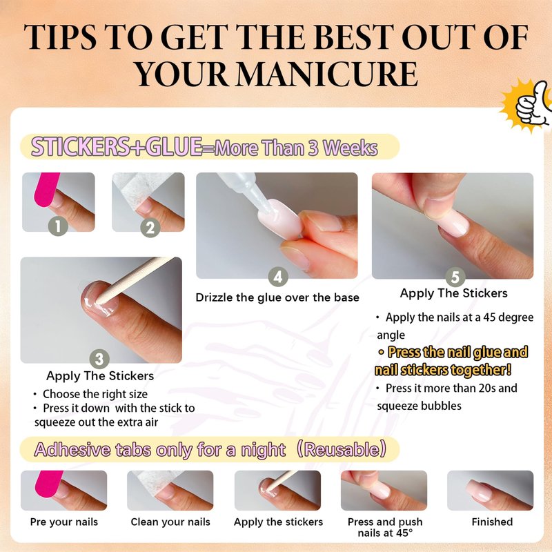 KQueenest Lilac Press On Nails Short Square, 30 Pcs Sturdy Reusable Fake Nails Kit with Nail Glue & Adhesive Tabs, Glossy Soft Gel Glue On Nails for Women, Beginners, At-Home Manicure