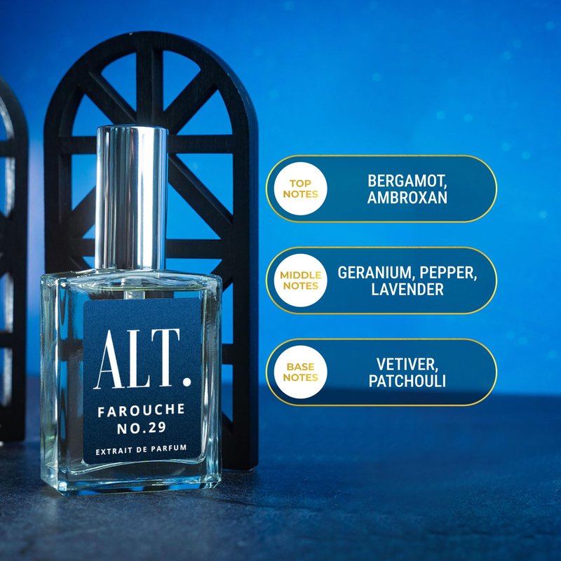 ALT. FRAGRANCES Farouche No. 29 - Designer Inspired Perfume for Men, Extrait de Parfum, Long Lasting Bold Citrus Vanilla Cologne, 30ml