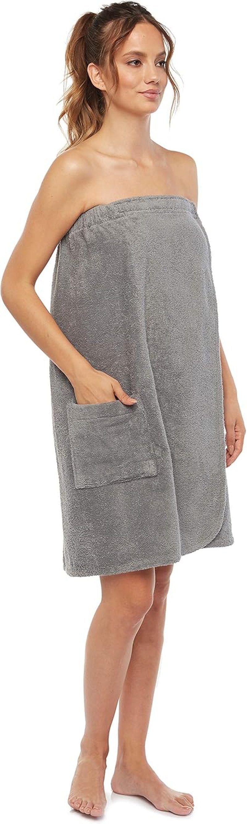 Arus Women's Organic Turkish Terry Cotton Bathrobe - GOTS Certified, Adjustable Closure, Soft & Comfortable