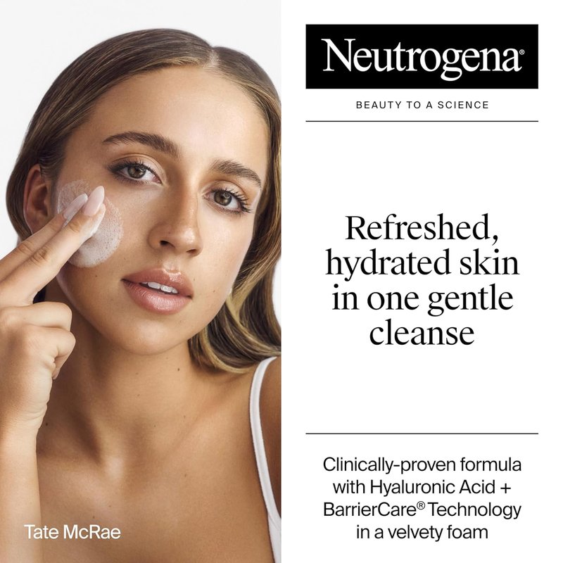 Neutrogena Hydro Boost Face Wash - Fragrance-Free Hydrating Gel Cleanser with Hyaluronic Acid | 7.8 fl. oz