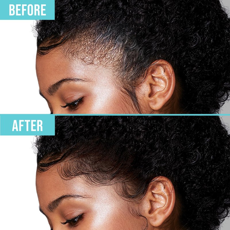 KISS COLORS & CARE Maximum Hold Edge Fixer, Non-Greasy Gel Formula Infused With Biotin B7, 24 Hour Hold, ‘Sweet Peach’ Scented, 3.38 Fl. Oz. (100 ml)