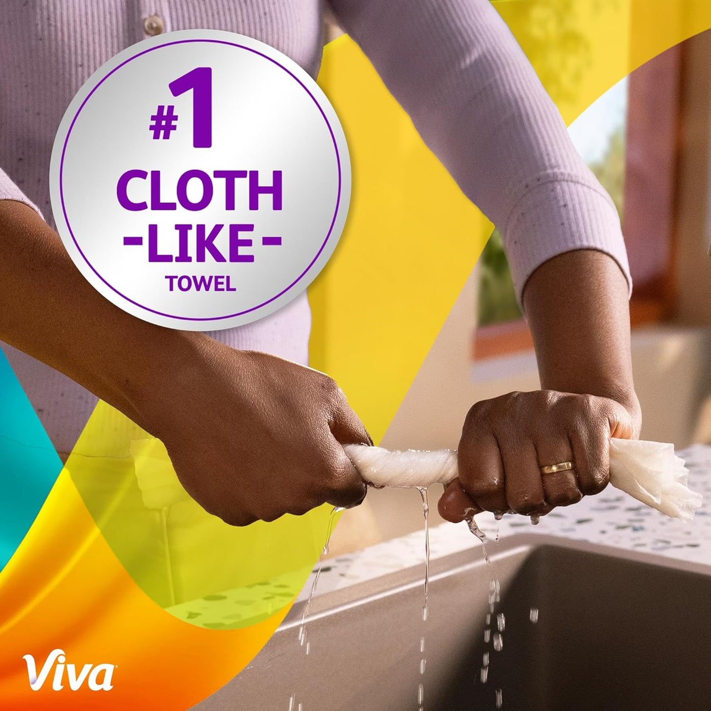 Viva Signature Cloth Paper Towels - Choose-A-Sheet, 3 Double Rolls | 86 Sheets Each
