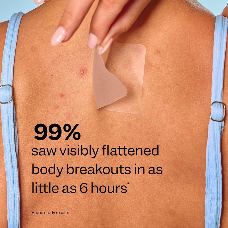 Peach Slices - Body Breakout Patches (6 ct) - Overnight Body Pimple Patches - Hypoallergenic - Flexible & Painless - Cica & Hydrocolloid Bandages - Vegan & Cruelty Free - Korean Skin Care & Beauty